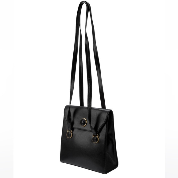 VERSACE Pebbled Leather Shoulder Bag - Picture 1 of 7